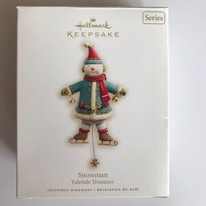 Hallmark Keepsake Snowman Yuletide Treasures Ornament 2008